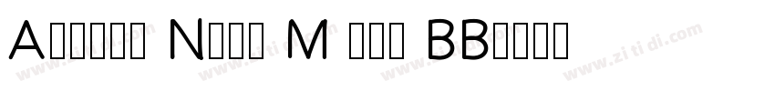 Avenir Next M for BB字体转换